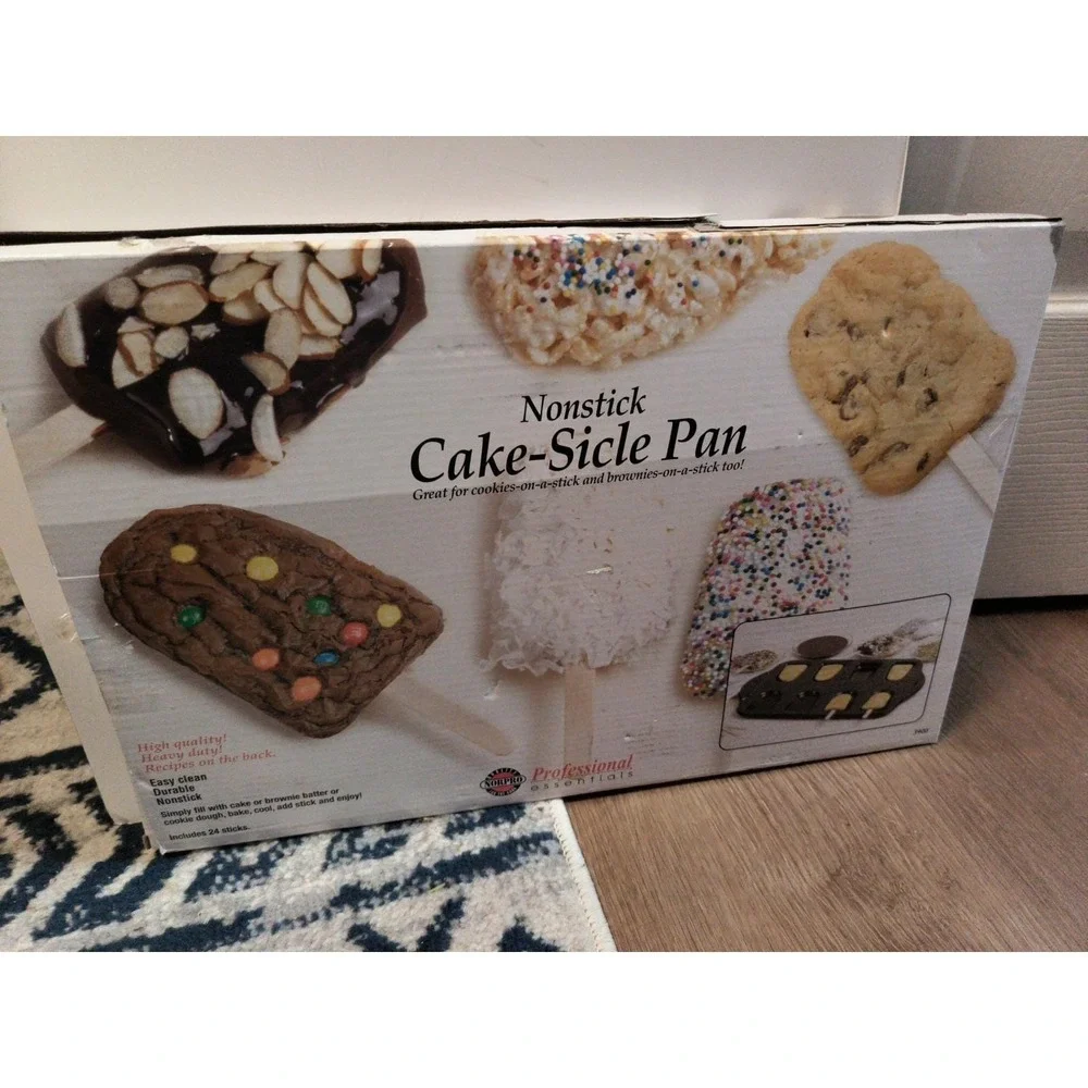 Norpro 3900 Nonstick Cake-Sicle Pan with 24 Sticks - New Open Box !